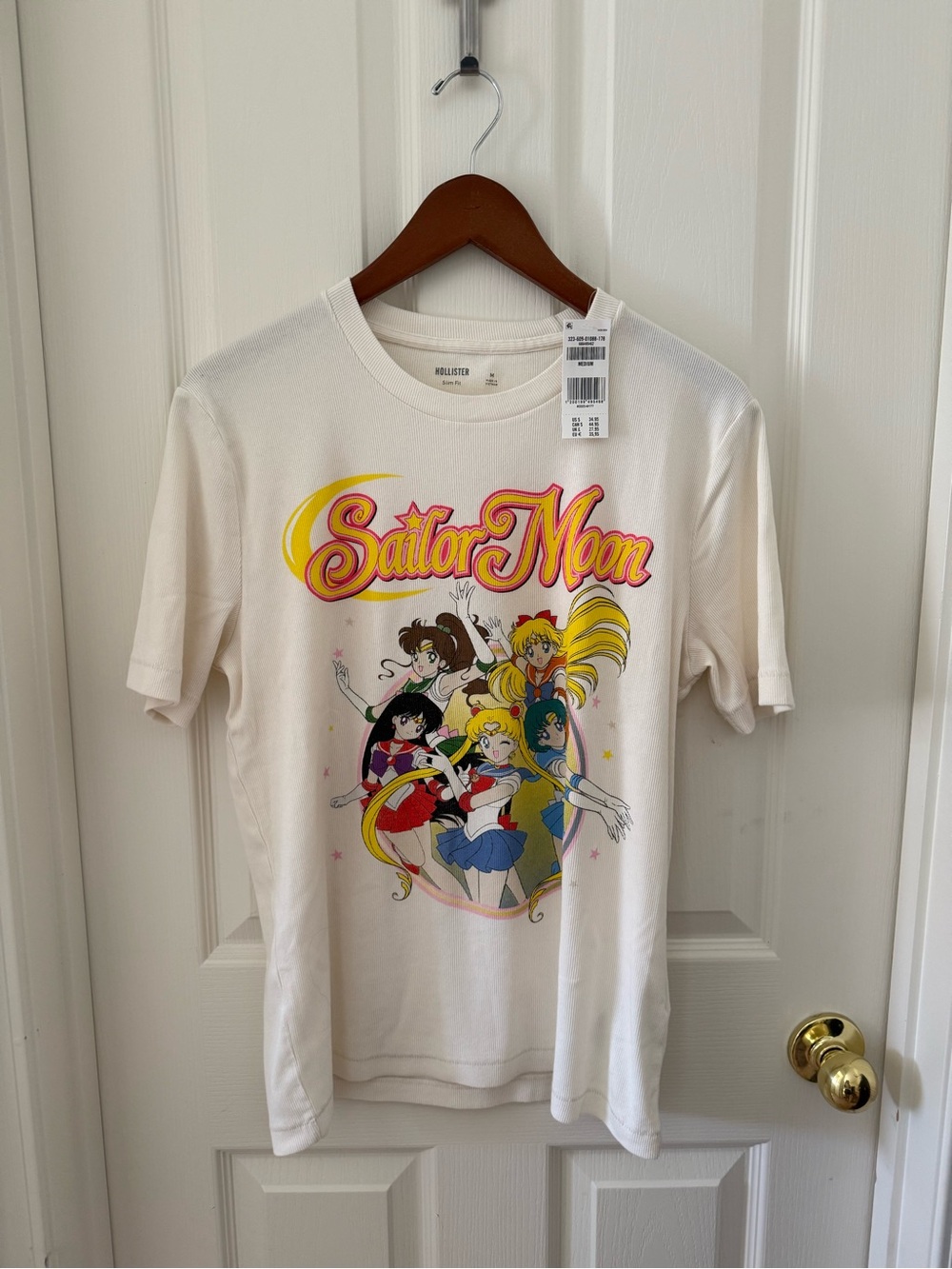 Hollister Cream Sailor Moon Graphic Tee